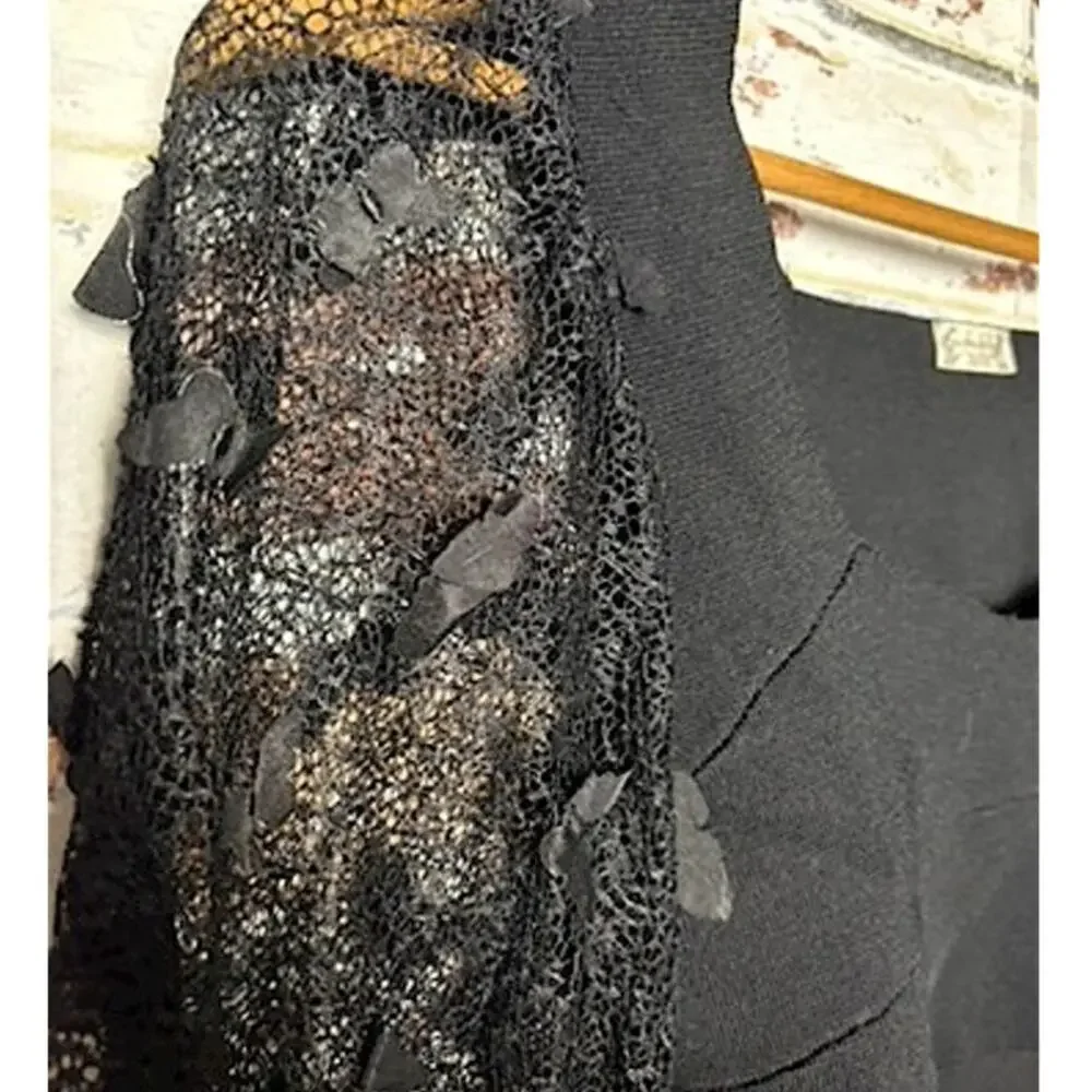 Free People Intimately Flutter By Sheer Mesh Billowy Sleeves Cropped Blouse